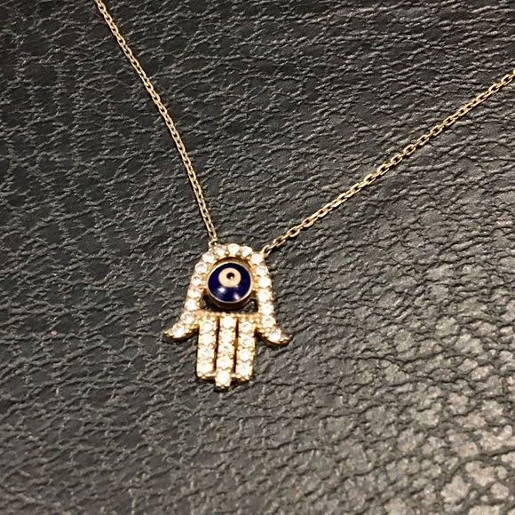 Anthropologie Jewelry - Gold Plated Hamsa Hand Necklace 🧿